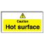 Picture of Caution Hot Surface 100 x 200mm 