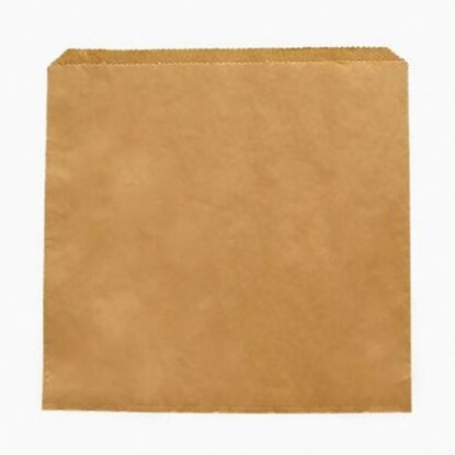 Picture of Vegware Recycled Kraft Flat Bag 10"x10" (Case Of 1000)