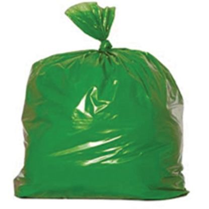 Picture of Refuse Sacks Heavy Duty 180g 18x29x39" Green 15kg/90l (200)