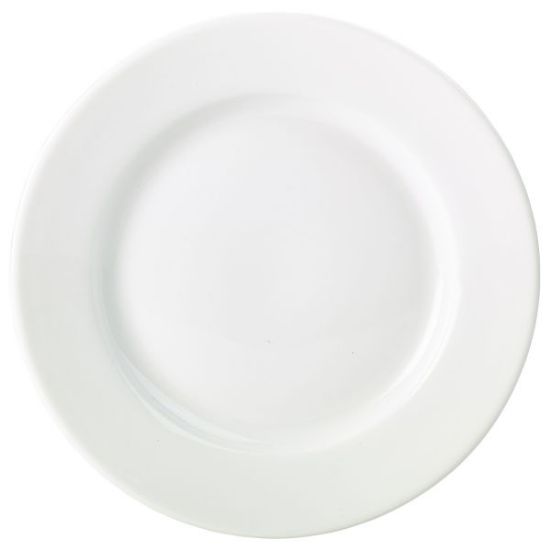 Picture of GENWARE PORCELAIN WHITE CLASSIC WINGED PLATE 21CM 8.25" (6)
