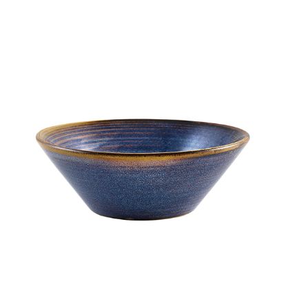 Picture of Terra Porcelain Aqua Blue Conical Bowl 14cm (6)