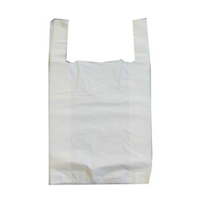 Picture of Vest Carrier Bag Plastic White 11x17x21" (100)