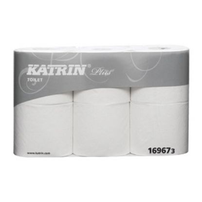 Picture of Katrin Plus Luxury Embossed Toilet Roll 143sht 3 Ply Pure (48)  *s