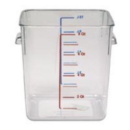 Picture of Square Space Saving Food/Soup Container 7.6ltr Clear