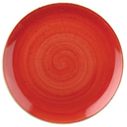 Picture of Churchill Stonecast Berry Red Coupe Plate 12.75" (Case Of 6)