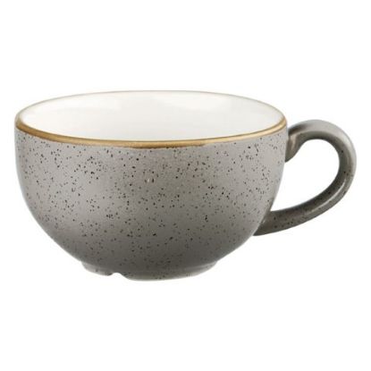 Picture of Churchill Stonecast Cappucino Cup 12oz Peppercorn Grey (Case Of 12)