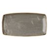 Picture of Curchill Stonecast Squared Oblong Plate 13.75" Peppercorn Grey (Case Of 6)