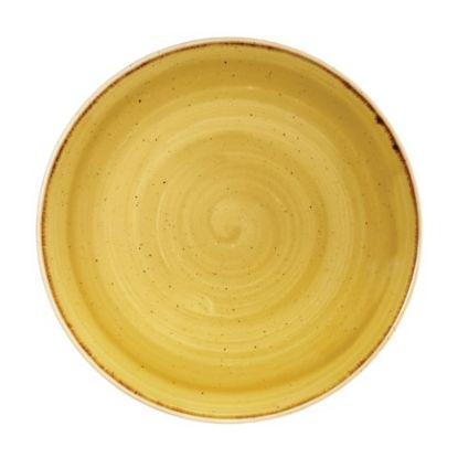 Picture of Churchill Stonecast Coupe Plate 10.25" Mustard Seed Yellow (Case Of12)