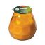 Picture of Glass Lowboy Amber Candle