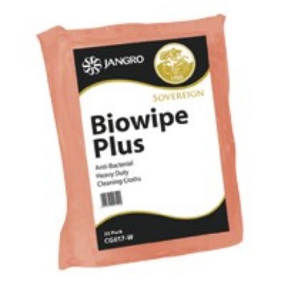 Picture of Jangro Premium Biowipe Plus 50x36cm Red (Pack of 25)