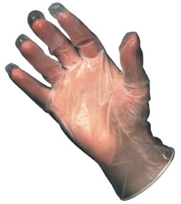 Picture of Vinyl Gloves Powdered Clear Size M (Pack Of 100)