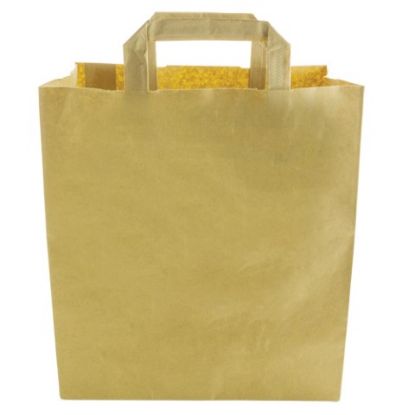 Picture of Paper Carrier Bag Recycled Brown Large 12x10" (Case of 250)