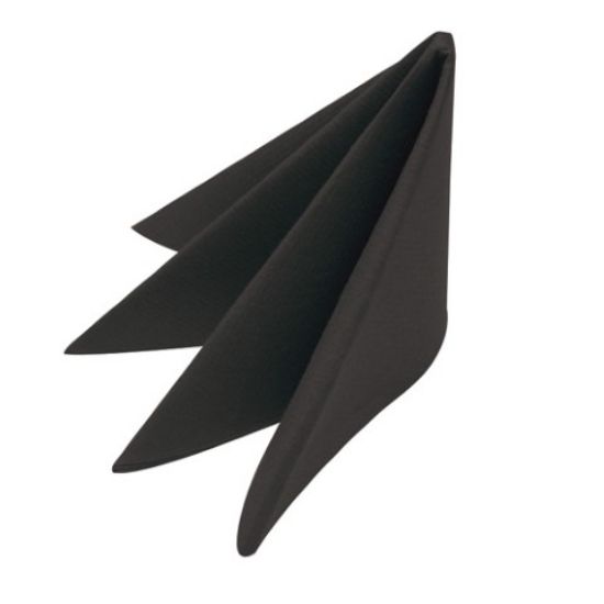 Picture of Tork Airlaid Dinner Napkin 40cm Black   (Pack of 50)