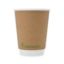 Picture of Edenware Kraft Brown Double Wall Coffee Cup 8oz  (Pack Of 25)