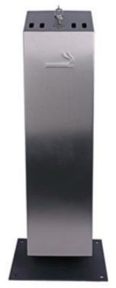 Picture of Freestanding Outdoor Ashtray Silver 10ltr