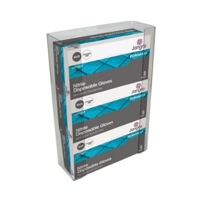 Picture of Triple Glove Box Holder 266x99x392mm Transparent Plastic
