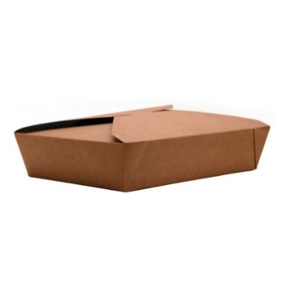 Picture of Kraft Folded Board Food Box No.3 195×141×65mm (Pack of 45)