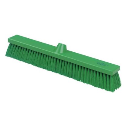 Picture of Flat Hygiene Sweeping Broom Medium 500mm Green