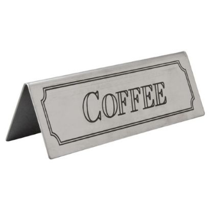 Picture of Budget Coffee Tent Sign St/St