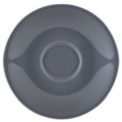 Picture of Genware Porcelain Grey Saucer 16cm (6)