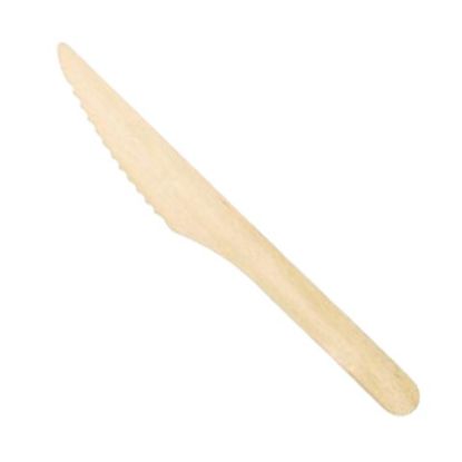 Picture of Disposable Wooden Knife (Pack Of 100)