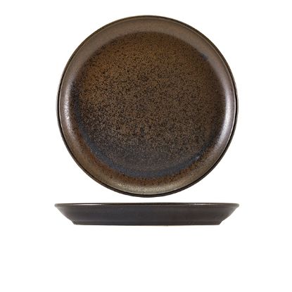 Picture of Terra Porcelain Cinder Black Coupe Plate 27.5cm (6)