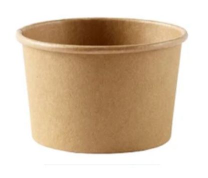 Picture of Kraft Brown Microwavable Soup Container 8oz Heavy Duty (Case of 500)