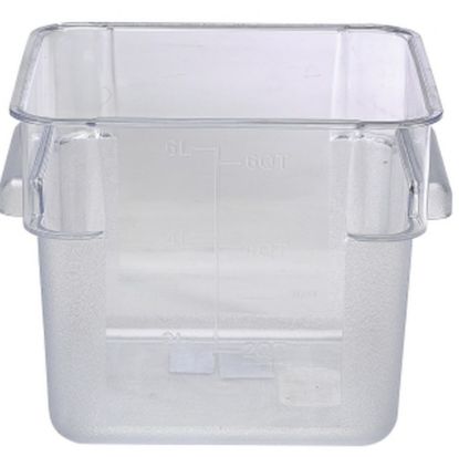 Picture of Polycarbonate 7.6ltr Square Food Storage Container With Etched Measurements