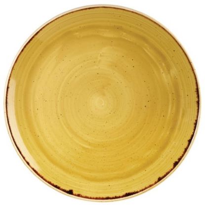 Picture of Churchill Stonecast Mustard Seed Yellow Coupe Plate 12.75" (Case Of 6)