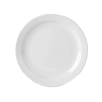 Picture of Simply Narrow Rim Plate 10" White (Case Of 6)