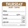Picture of Pan Label By Roll Thursday Stripe Brown (500)
