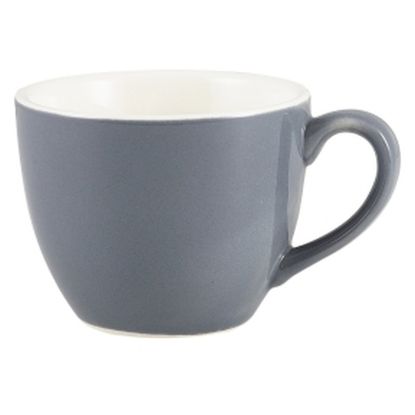 Picture of Genware Porcelain Grey Bowl Shaped Cup 9cl 3oz (6)