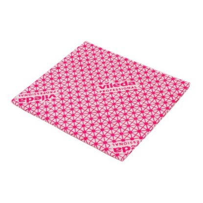 Picture of Vileda Med Weight Cloth Red (Pack of 10)