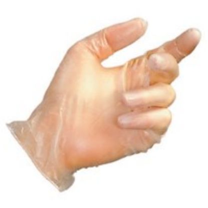 Picture of Vinyl Gloves Powdered Clear Size XL (Pack Of 100)