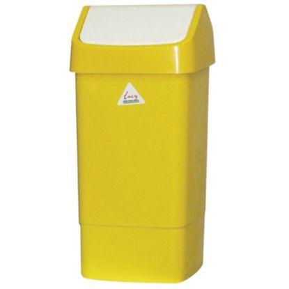 Picture of Swing Top Bin 50l Yellow