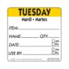 Picture of Pan Label By Roll Tuesday Stripe Yellow (500)
