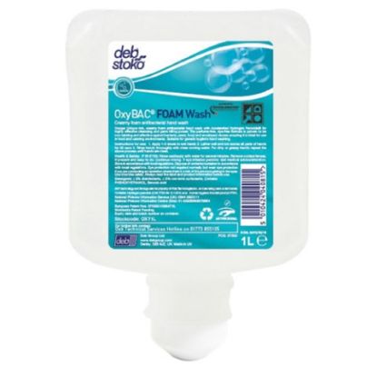 Picture of Deb Oxybac Perfume-Free Antibac Foam Hand Wash 1ltr  (Case of 6)