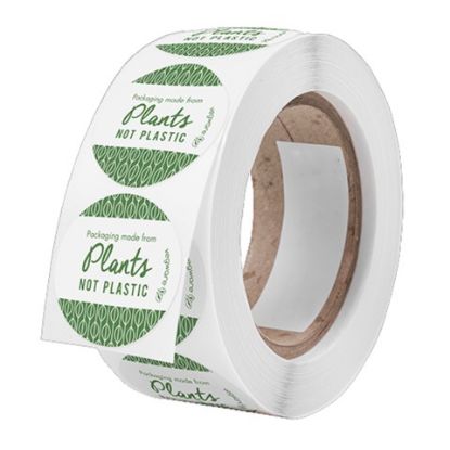 Picture of Vegware Compostable Sticker 45mm Round (Case of 1000)