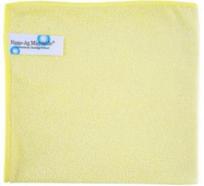 Picture of Microtex Cleaning Cloth 40x40cm Yellow (Pack Of 10)