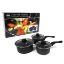 Picture of NON-STICK SAUCEPAN SET 3PC 6/7/8" BLACK