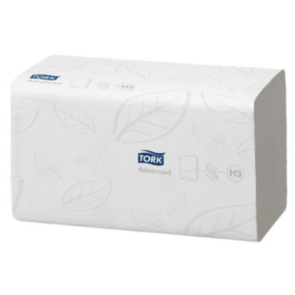 Picture of Tork Advanced Hand Towel Z/Z Fold Flushable 2ply (Case of 3750)