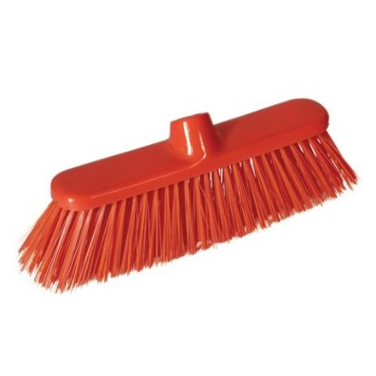 Picture of Deluxe Stiff Broom Red 