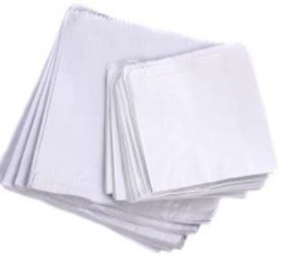 Picture of White Flat Paper Bag Strung 11" (500)
