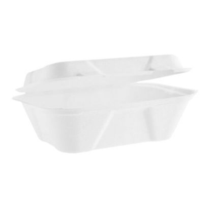 Picture of Bagasse Clamshell Food Box 178x127mm (Pack Of 125)