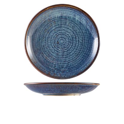 Picture of Terra Porcelain Aqua Blue Deep Coupe Plate 28cm (3)