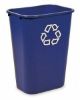 Picture of Rubbermaid Deskside Recycling Bin 39 Litre - Blue