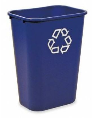 Picture of Rubbermaid Deskside Recycling Bin 39 Litre - Blue