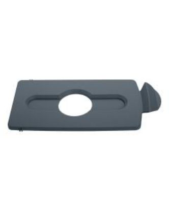 Picture of Rubbermaid Slim Jim Recycling Centre - Bottle Cans Lid - Grey