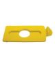 Picture of Rubbermaid Slim Jim Recycling Centre - Bottle Cans Lid - Yellow