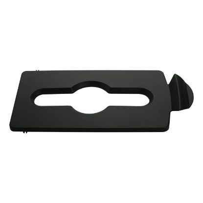 Picture of Rubbermaid Slim Jim Recycling Centre Mixed Recycling Lid - Black